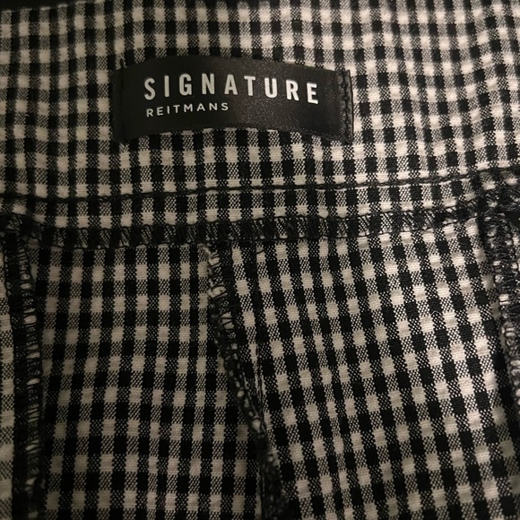 Signature by Reitmans Black & White Checkered Capri Pants - Size 20 Petite -NWOT - Picture 3 of 6